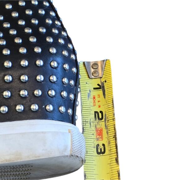 Steven By Steve‎ Madden Women's CHLOEY Sneaker, Black Leather, Size  8.5 - Picture 3 of 9